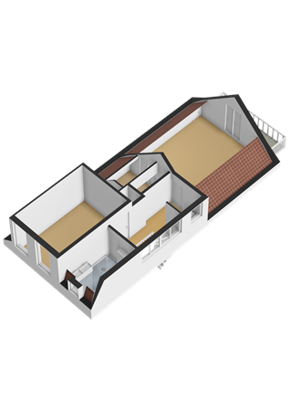 Floorplan - Bergweg 129a, 3037 EE Rotterdam